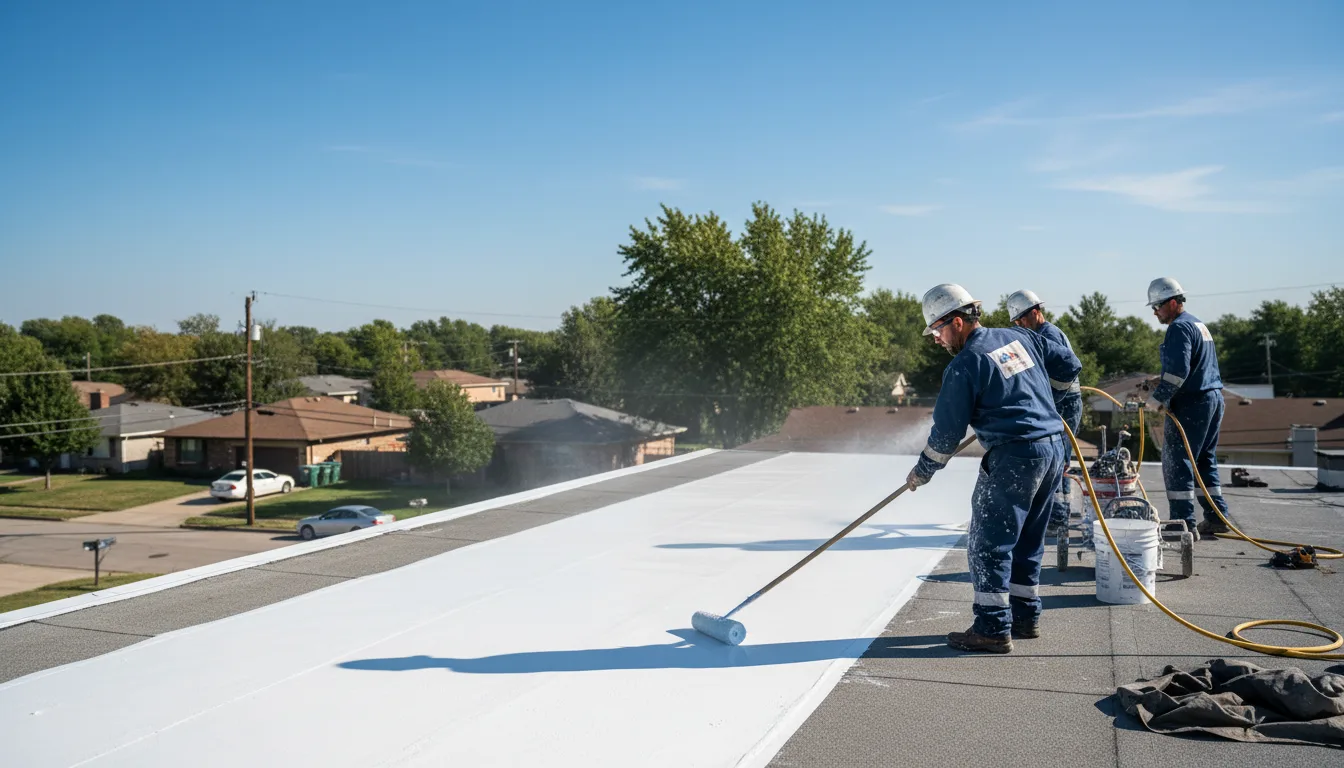 Commercial roof coating in Enid, OK near me